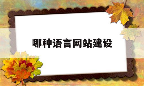 哪种语言网站建设(现在主流网站用什么语言做的)