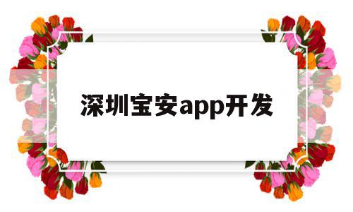 深圳宝安app开发(深圳宝安app开发招聘)