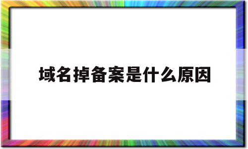 域名掉备案是什么原因(域名掉备案了,还能打开吗)