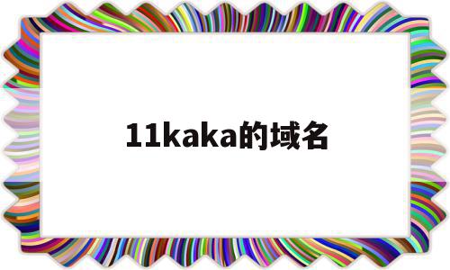 包含11kaka的域名的词条