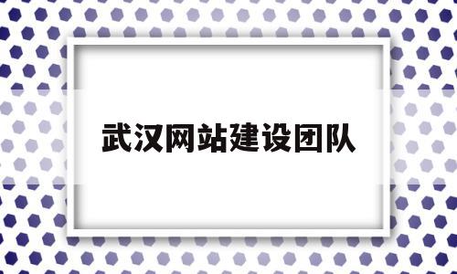 武汉网站建设团队(武汉网站建设团队招聘)