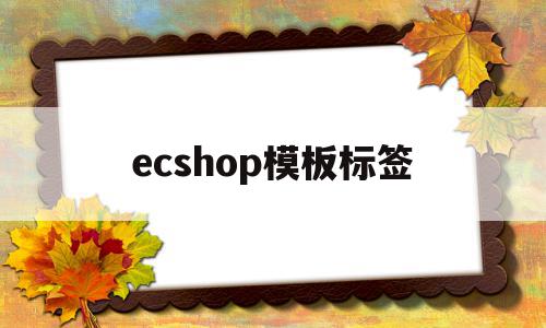 ecshop模板标签(ecshop 模板下载)