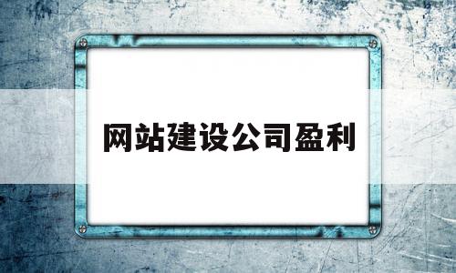 网站建设公司盈利(网站建设公司多少钱)