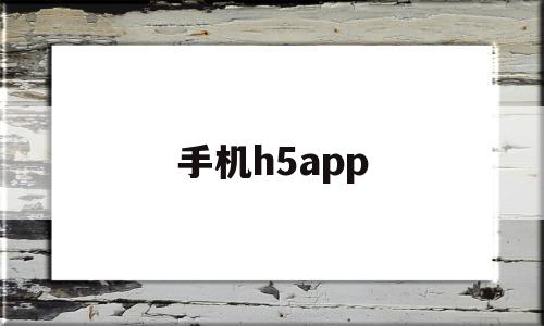 手机h5app(手机h5APP无法获取摄像头)