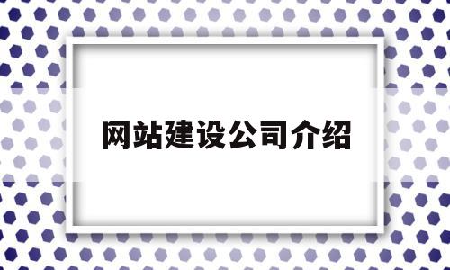 网站建设公司介绍(网站建设公司介绍范文)