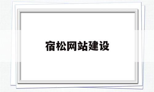 宿松网站建设(宿松网站建设招标公告)