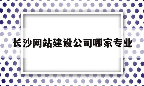 包含长沙网站建设公司哪家专业的词条