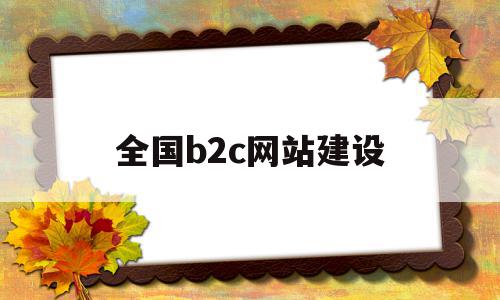 全国b2c网站建设(国内b2c网站要发展需具备哪些条件)