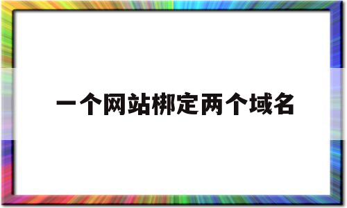 一个网站梆定两个域名(一个网站两个域名都收录吗)