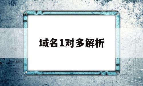 域名1对多解析(网址解析ip域名)