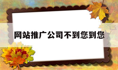 网站推广公司不到您到您(网络公司做的推广没有效果到哪投诉),网站推广公司不到您到您(网络公司做的推广没有效果到哪投诉),网站推广公司不到您到您,信息,文章,百度,第1张