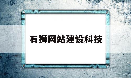 石狮网站建设科技(石狮市网上办事大厅)