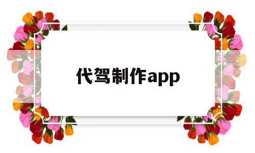 代驾制作app(制作代驾app软件要多少钱)