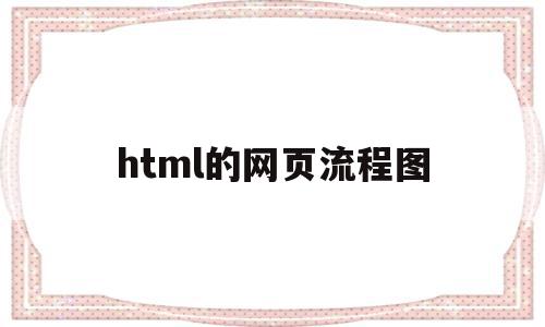 html的网页流程图(html网页制作案例图)