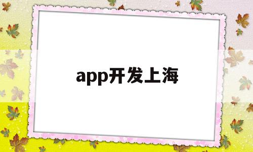 app开发上海(app开发上海公司)