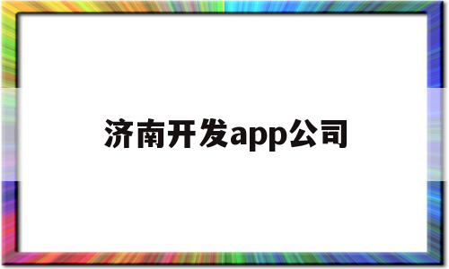 济南开发app公司(济南开发app公司地址)