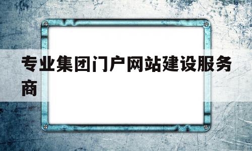 专业集团门户网站建设服务商(专业集团门户网站建设服务商是什么)