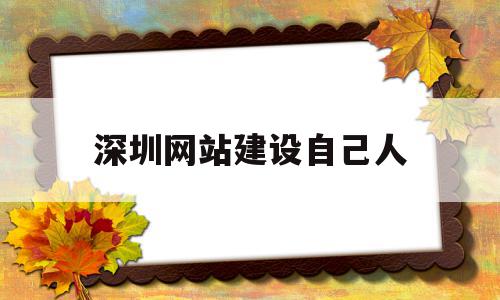 深圳网站建设自己人(深圳网站建设公司)