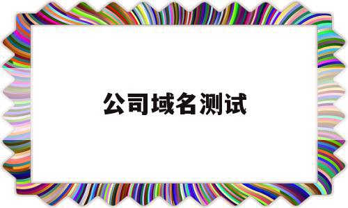 公司域名测试(域名查公司)