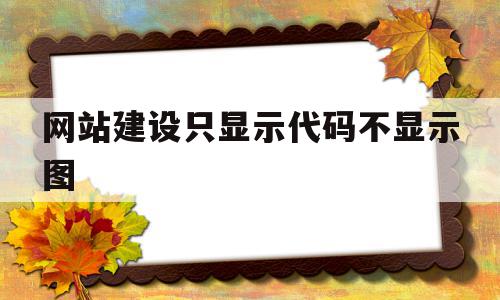 网站建设只显示代码不显示图(网站建设只显示代码不显示图片怎么办),网站建设只显示代码不显示图(网站建设只显示代码不显示图片怎么办),网站建设只显示代码不显示图,浏览器,网站建设,高级,第1张
