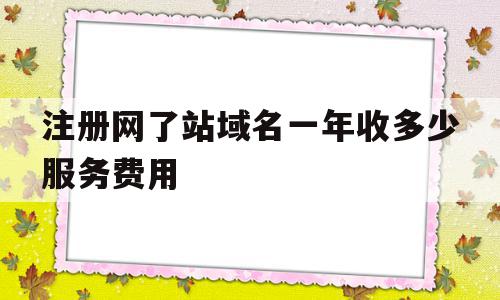 注册网了站域名一年收多少服务费用(网站域名注册多少钱)