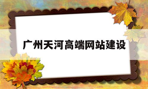 广州天河高端网站建设(广州天河网络科技有限公司)