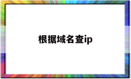 根据域名查ip(根据域名查找计算机)