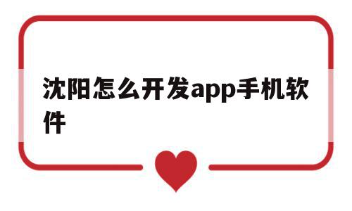 沈阳怎么开发app手机软件(沈阳软件开发培训机构去哪个学)