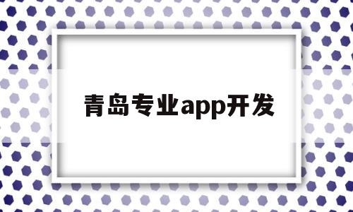 青岛专业app开发(青岛app制作公司有哪些)