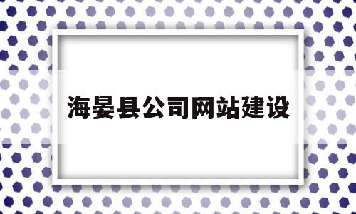 海晏县公司网站建设(海晏县项目信息招标与采购)