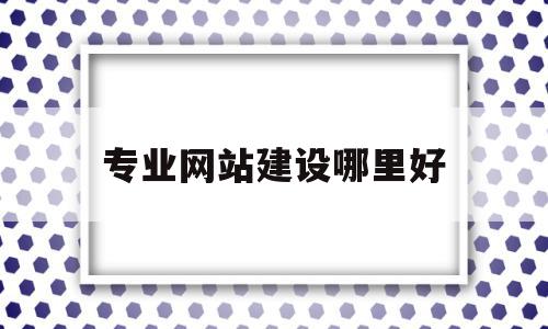 专业网站建设哪里好(网站建设哪家做得好一点)