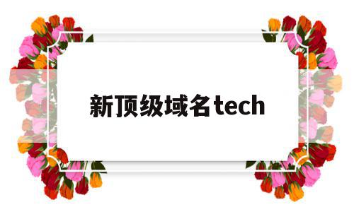 新顶级域名tech(新顶级域名还有投资价值吗?)