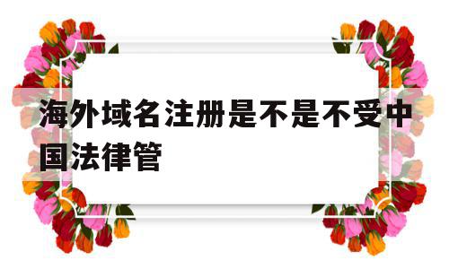 海外域名注册是不是不受中国法律管(海外域名注册是不是不受中国法律管制),海外域名注册是不是不受中国法律管(海外域名注册是不是不受中国法律管制),海外域名注册是不是不受中国法律管,信息,域名注册,网站域名,第1张