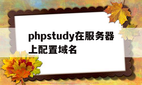 包含phpstudy在服务器上配置域名的词条