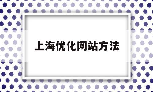 上海优化网站方法(上海优化seo公司)