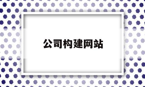 公司构建网站(公司构建网站的目的)