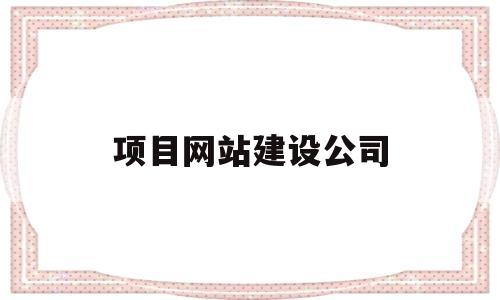 项目网站建设公司(网站建设公司是干嘛的)