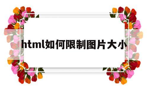 html如何限制图片大小(html中怎么让图片可调整大小),html如何限制图片大小(html中怎么让图片可调整大小),html如何限制图片大小,第1张