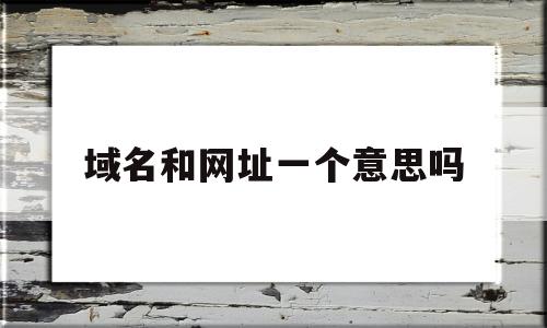 域名和网址一个意思吗(域名和网址是一回事吗),域名和网址一个意思吗(域名和网址是一回事吗),域名和网址一个意思吗,信息,百度,文章,第1张