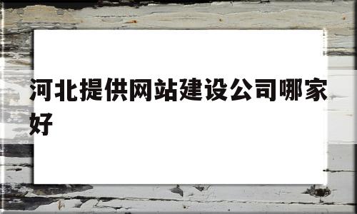 河北提供网站建设公司哪家好(河北网站优化公司)