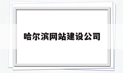 哈尔滨网站建设公司(哈尔滨企业网站建设)